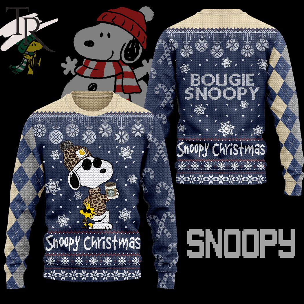 Snoopy Christmas Bougie Snoopy Ugly Sweater - Torunstyle