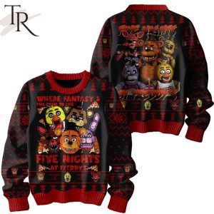Where Fantasy & Fun Coome To Life Five Nights At Freddy’s Ugly Christmas Sweater