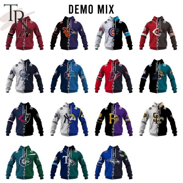 MLB x NFL Special Design Collection Select Any 2 Teams to Mix and Match! Hoodie