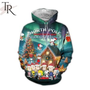 North Pole Adventures With Snoopy Gang 3D Unisex Hoodie