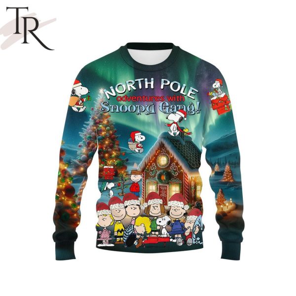 North Pole Adventures With Snoopy Gang 3D Unisex Hoodie