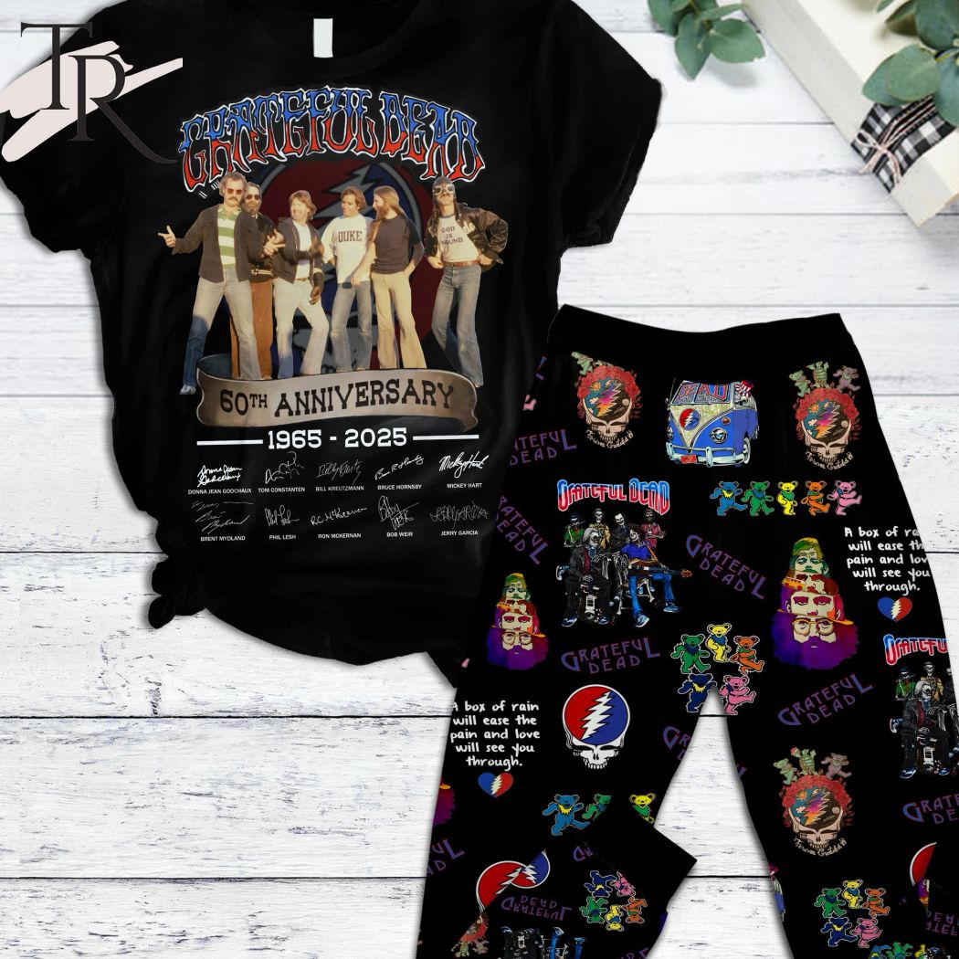 Grateful Dead 60th Anniversary 1965 - 2025 Pajamas Set - Torunstyle