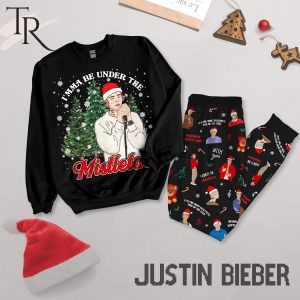 I’mma Be Under The Mistletoe Justin Bieber Pajamas Set