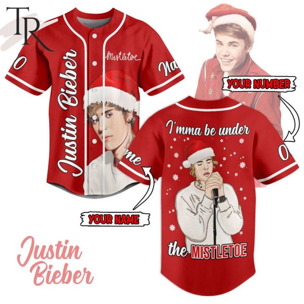 Justin Bieber I’mma Be Under The Mistletoe Custom Baseball Jersey
