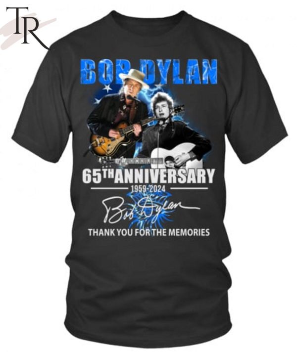 Bob Dylan 65th Anniversary 1959 – 2024 Thank You For The Memories T-Shirt