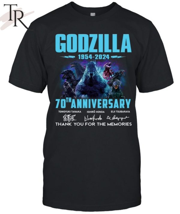 Godzilla 1954 – 2024 70th Anniversary Thank You For The Memories T-Shirt