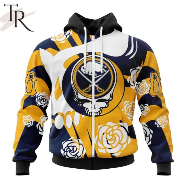 Personalized NHL Buffalo Sabres Special Grateful Dead Gathering Flowers Design Hoodie