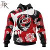 Personalized NHL Chicago Blackhawks Special Grateful Dead Gathering Flowers Design Hoodie