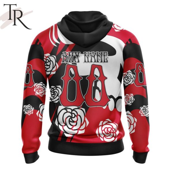 Personalized NHL Chicago Blackhawks Special Grateful Dead Gathering Flowers Design Hoodie