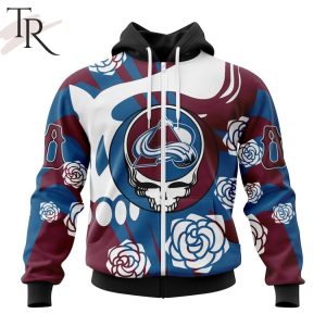 Personalized NHL Colorado Avalanche Special Grateful Dead Gathering Flowers Design Hoodie