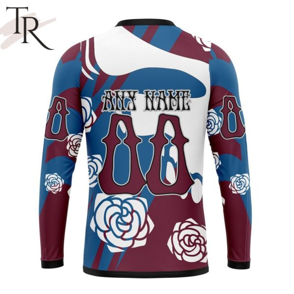 Personalized NHL Colorado Avalanche Special Grateful Dead Gathering Flowers Design Hoodie