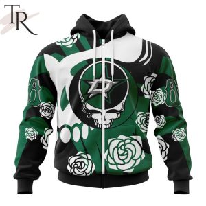 Personalized NHL Dallas Stars Special Grateful Dead Gathering Flowers Design Hoodie