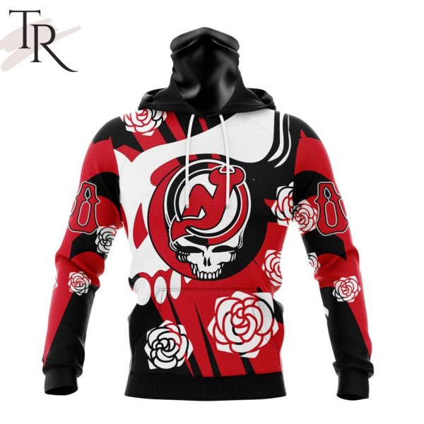 Personalized NHL New Jersey Devils Special Grateful Dead Gathering Flowers Design Hoodie