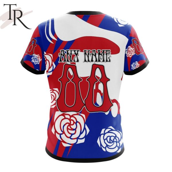 Personalized NHL New York Rangers Special Grateful Dead Gathering Flowers Design Hoodie