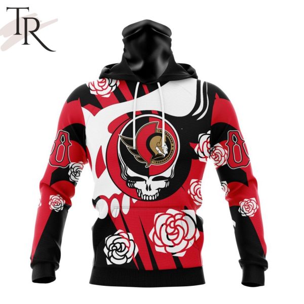 Personalized NHL Ottawa Senators Special Grateful Dead Gathering Flowers Design Hoodie