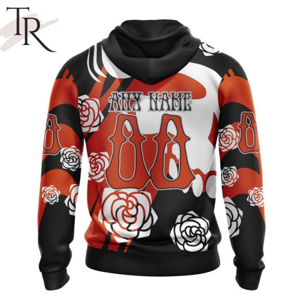 Personalized NHL Philadelphia Flyers Special Grateful Dead Gathering Flowers Design Hoodie