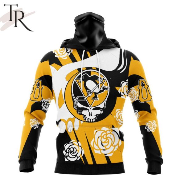 Personalized NHL Pittsburgh Penguins Special Grateful Dead Gathering Flowers Design Hoodie