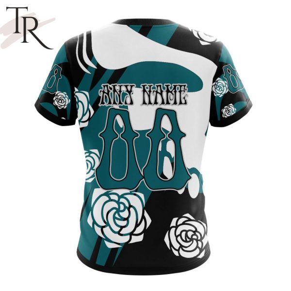 Personalized NHL San Jose Sharks Special Grateful Dead Gathering Flowers Design Hoodie