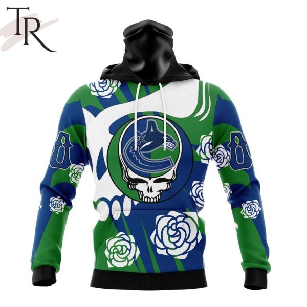 Personalized NHL Vancouver Canucks Special Grateful Dead Gathering Flowers Design Hoodie