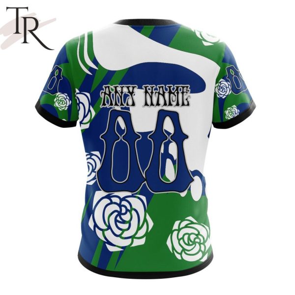 Personalized NHL Vancouver Canucks Special Grateful Dead Gathering Flowers Design Hoodie