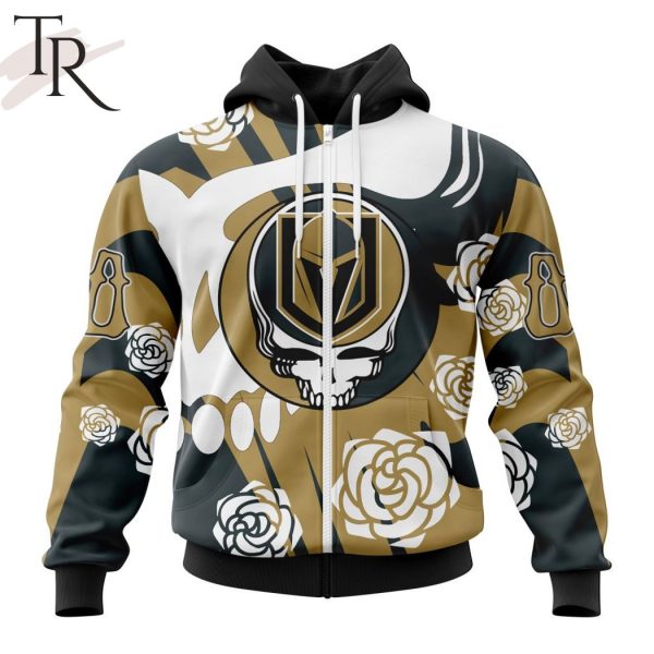 Personalized NHL Vegas Golden Knights Special Grateful Dead Gathering Flowers Design Hoodie