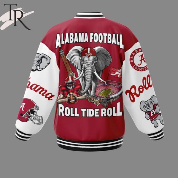 Alabama Crimson Tide Alabama Football Roll Tide Roll Baseball Jacket