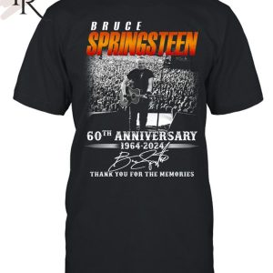 Bruce Springsteen 60th Anniversary 1964 – 2024 Thank You For The Memories T-Shirt