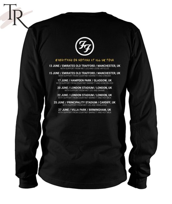 Foo Fighters – Everything Or Nothing At All tour 2024 T-Shirt