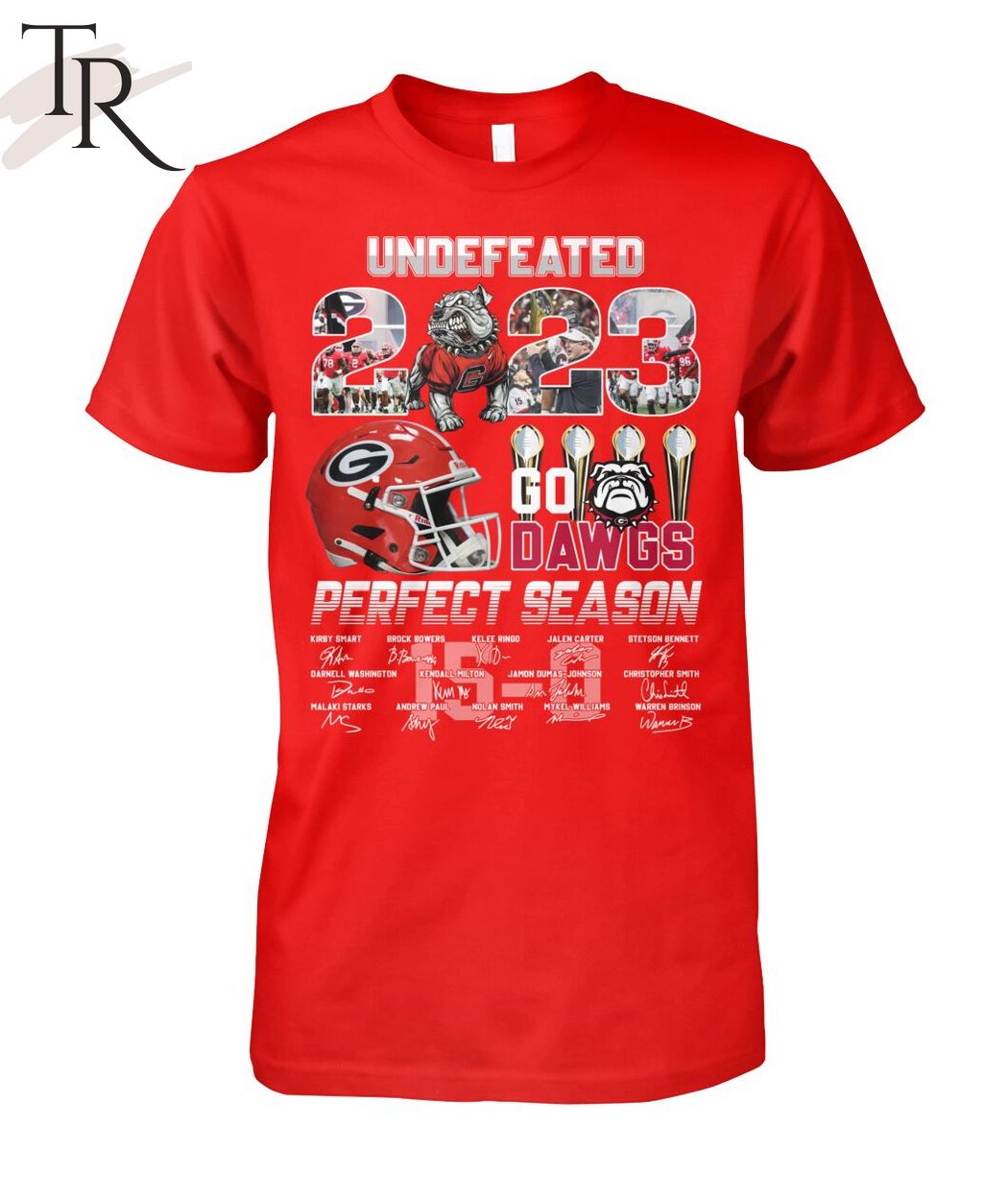 Undefeated Georgia Bulldogs Perfect Season T-Shirt - Torunstyle