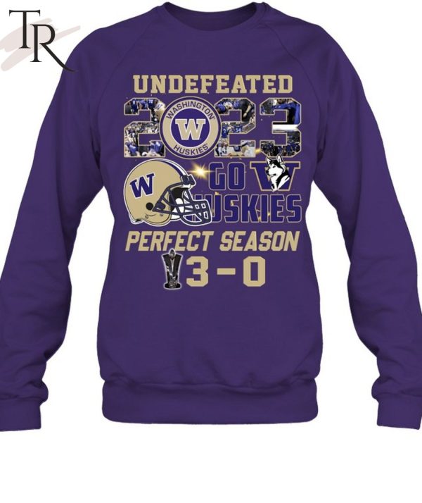 Washington Huskies Undefeated Go Huskies Perfect Season T-Shirt