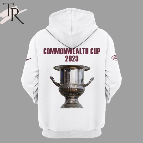 2023 Commonwealth Cup Champions Virginia Tech Hokies 55 – 17 Virginia Cavalieers November 25, 2023 Scott Stadium Hoodie, Longpants, Cap – White