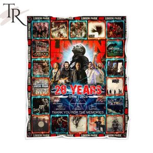Linkin Park 28 Years 1996 – 2024 Thank You For The Memories Fleece Blanket
