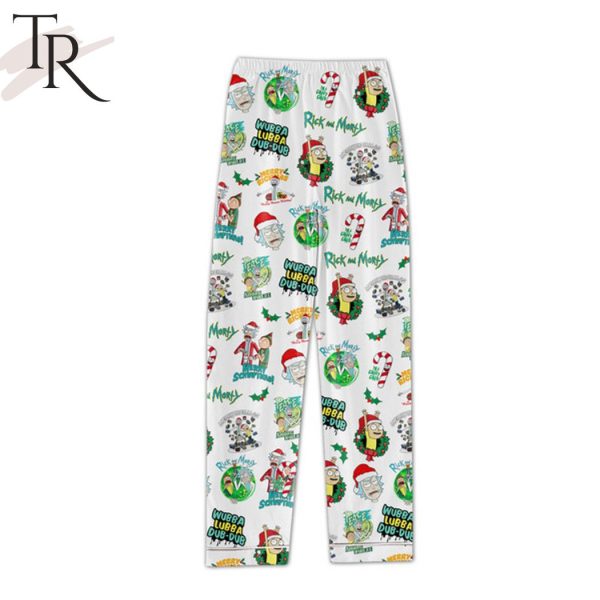 Rick And Morty Wubba Lubba Dub-Dub Christmas Pajamas Set