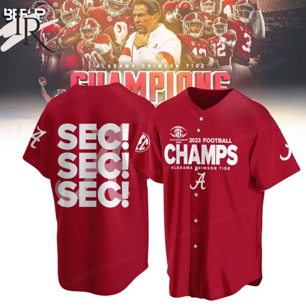 2023 Football Champions SEC SEC SEC Alabama Crimson Tide Hoodie