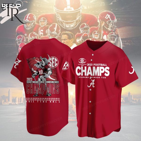 2023 Football Southeastern Conference Champions Alabama Crimson Tide Hoodie – Red