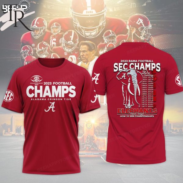 Alabama Crimson Tide 2023 SEC Football Conference Champions Hoodie