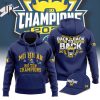 Back To Back 2023 Big Ten Champions Michigan Wolverines Three-peat Hoodie, Longpants, Cap