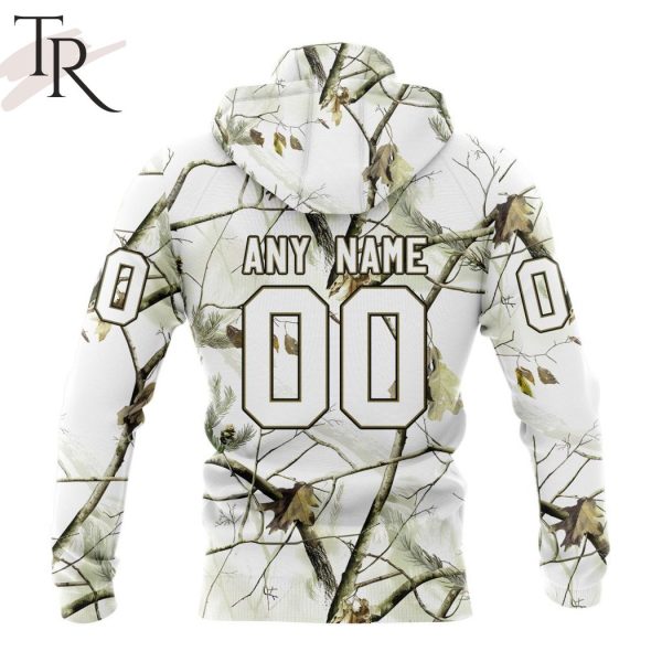 NHL Anaheim Ducks Special White Winter Hunting Camo Design Hoodie