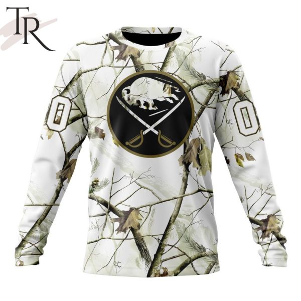 NHL Buffalo Sabres Special White Winter Hunting Camo Design Hoodie