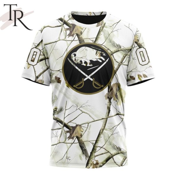 NHL Buffalo Sabres Special White Winter Hunting Camo Design Hoodie