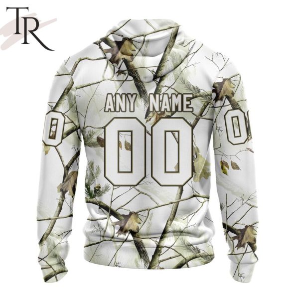 NHL Colorado Avalanche Special White Winter Hunting Camo Design Hoodie