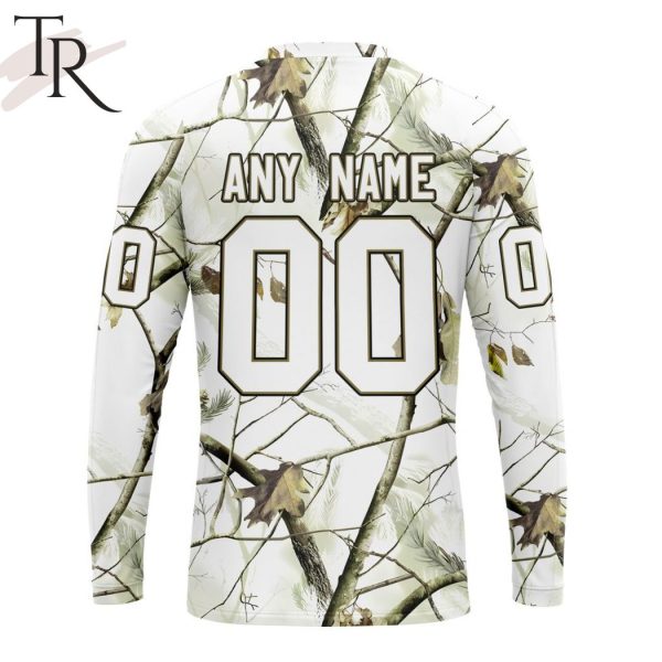 NHL Colorado Avalanche Special White Winter Hunting Camo Design Hoodie