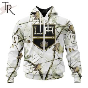 NHL Los Angeles Kings Special White Winter Hunting Camo Design Hoodie