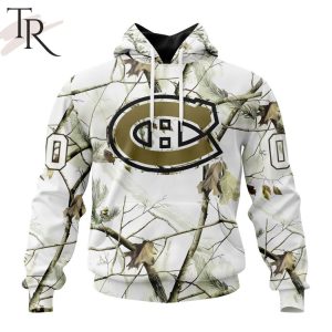 NHL Montreal Canadiens Special White Winter Hunting Camo Design Hoodie