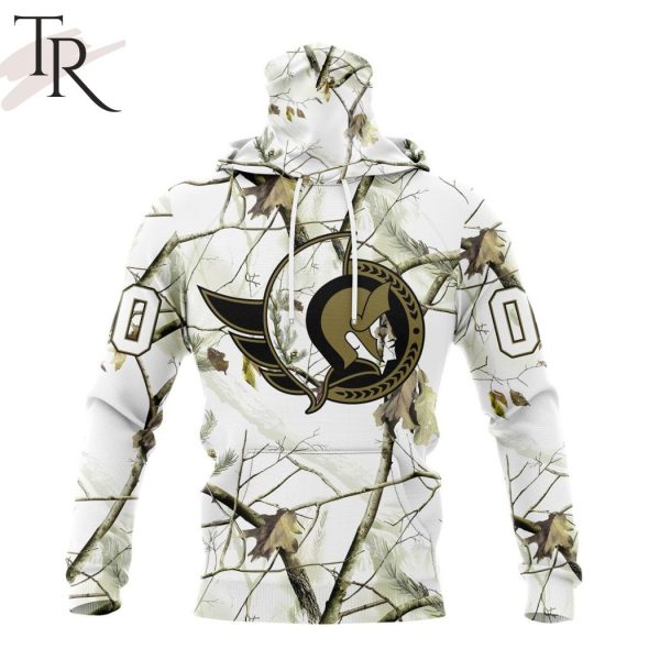 NHL Ottawa Senators Special White Winter Hunting Camo Design Hoodie