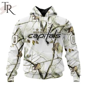 NHL Washington Capitals Special White Winter Hunting Camo Design Hoodie