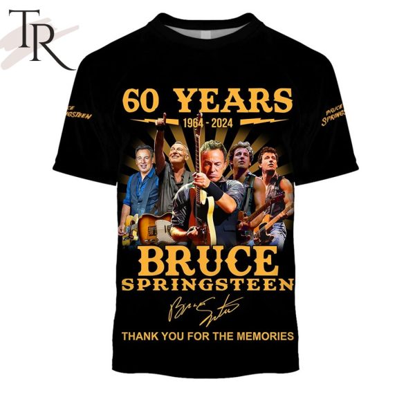 Celebrating 60 Years 1964 – 2024 of Bruce Springsteen’s Singing Career Thank You For The Memories Hoodie