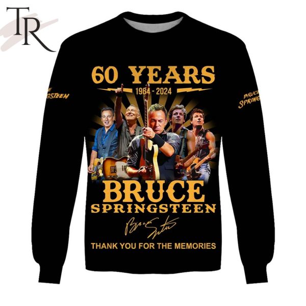 Celebrating 60 Years 1964 – 2024 of Bruce Springsteen’s Singing Career Thank You For The Memories Hoodie