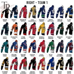 Mix 2 NHL Teams Select Any 2 Teams to Mix and Match! Hoodie