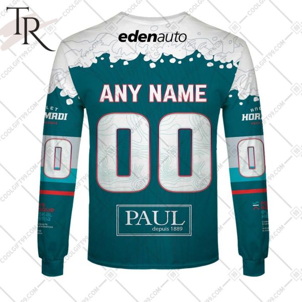 Personalized FR Hockey – Anglet Hormadi Elite Home Jersey Style Hoodie